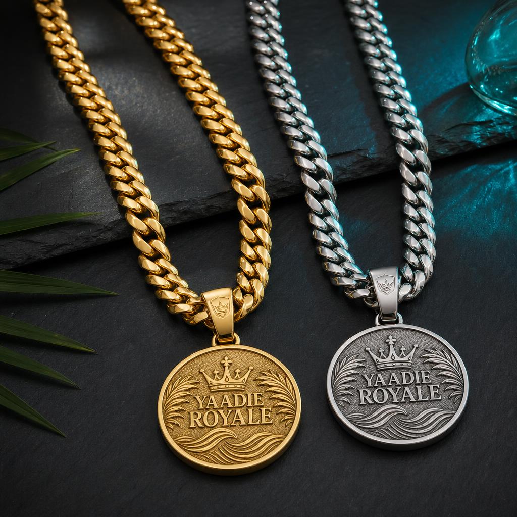 Yaadie Royale chains and jewelry with the crown crest