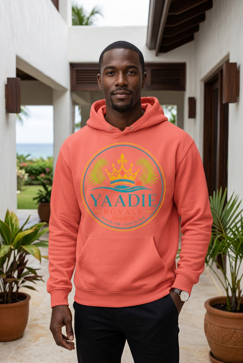 Yaadie Royale hoodie worn on the street